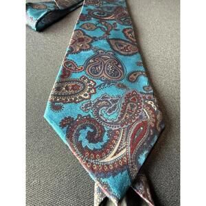 Allyn Saint George American Classic Men's Tie Necktie Woven Paisley Design